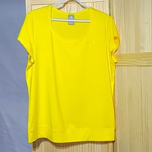 XL Bright yellow women's ADIDAS top